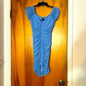 Baby blue mini dress